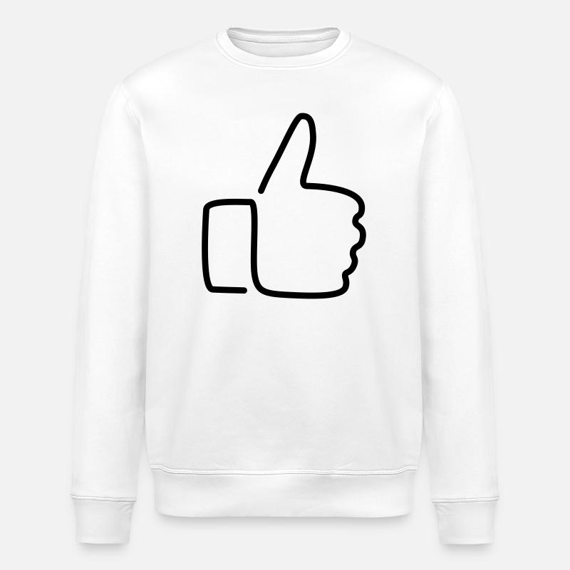 Thumps up - Stanley/Stella ROLLER Unisex Organic Sweatshirt - white