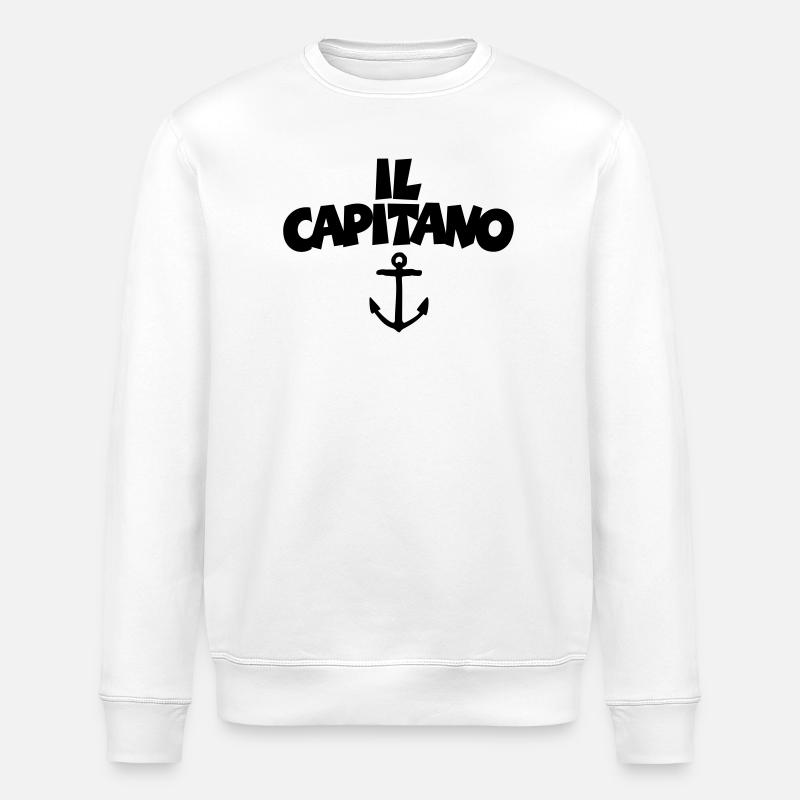 Il Capitano Anchora - Stanley/Stella ROLLER Unisex Organic Sweatshirt - white