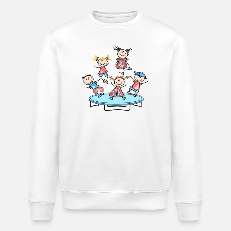 Trampolin - Stanley/Stella Unisex Bio-Sweatshirt ROLLER - Weiß