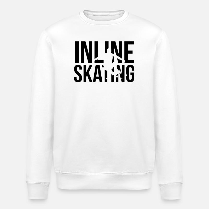 inline skating - Stanley/Stella ROLLER Unisex Organic Sweatshirt - white