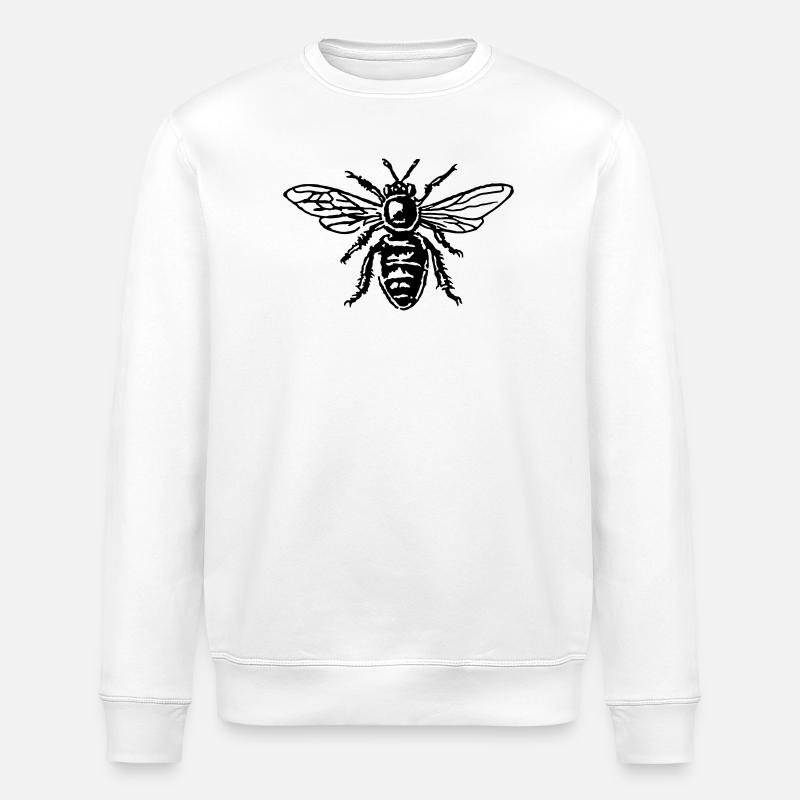Abeille - Sweat bio ROLLER Stanley/Stella Unisexe - blanc