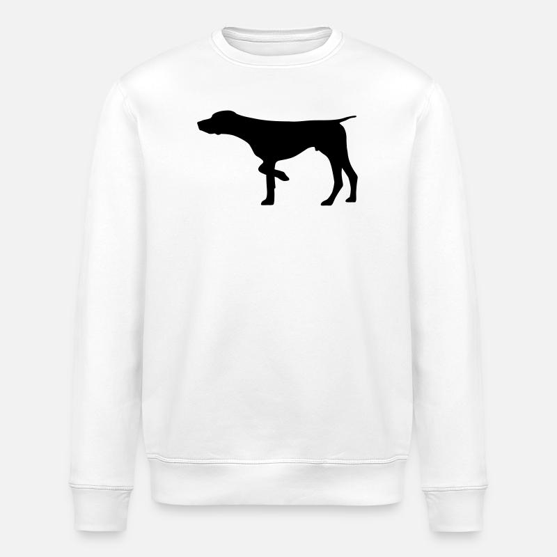 German Shorthaired Pointer - Stanley/Stella ROLLER Unisex Organic Sweatshirt - white