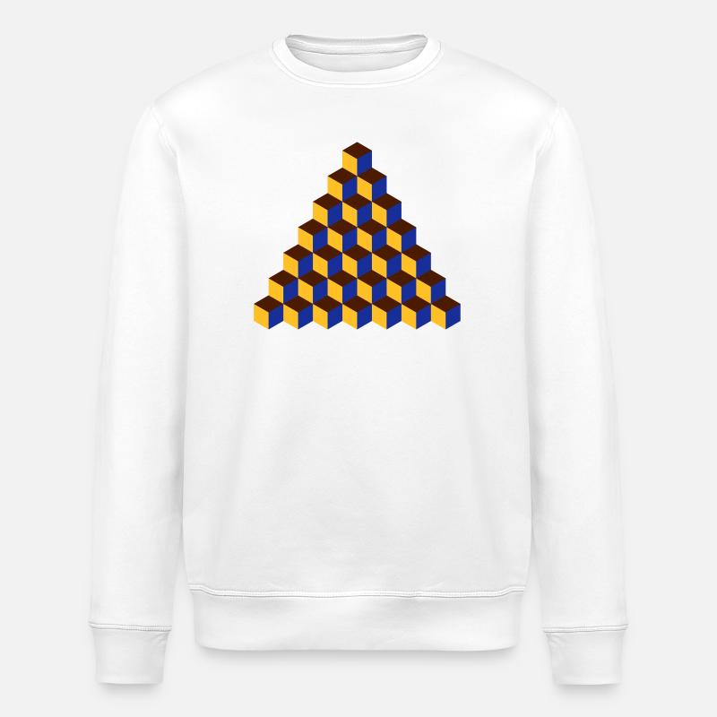 Pattern (7) - Stanley/Stella ROLLER Unisex Organic Sweatshirt - white