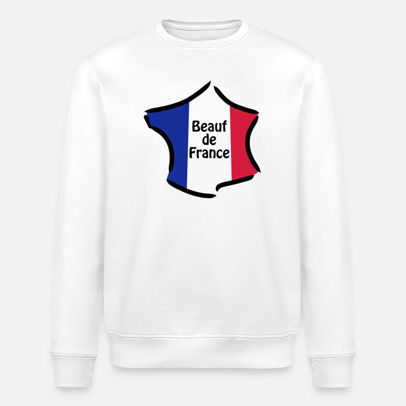 Redneck Frankreich - Stanley/Stella Unisex Bio-Sweatshirt ROLLER - Weiß