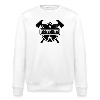 Firefighter - Stanley/Stella Unisex Bio-Sweatshirt ROLLER - Weiß - Vorne - Nik (191cm)