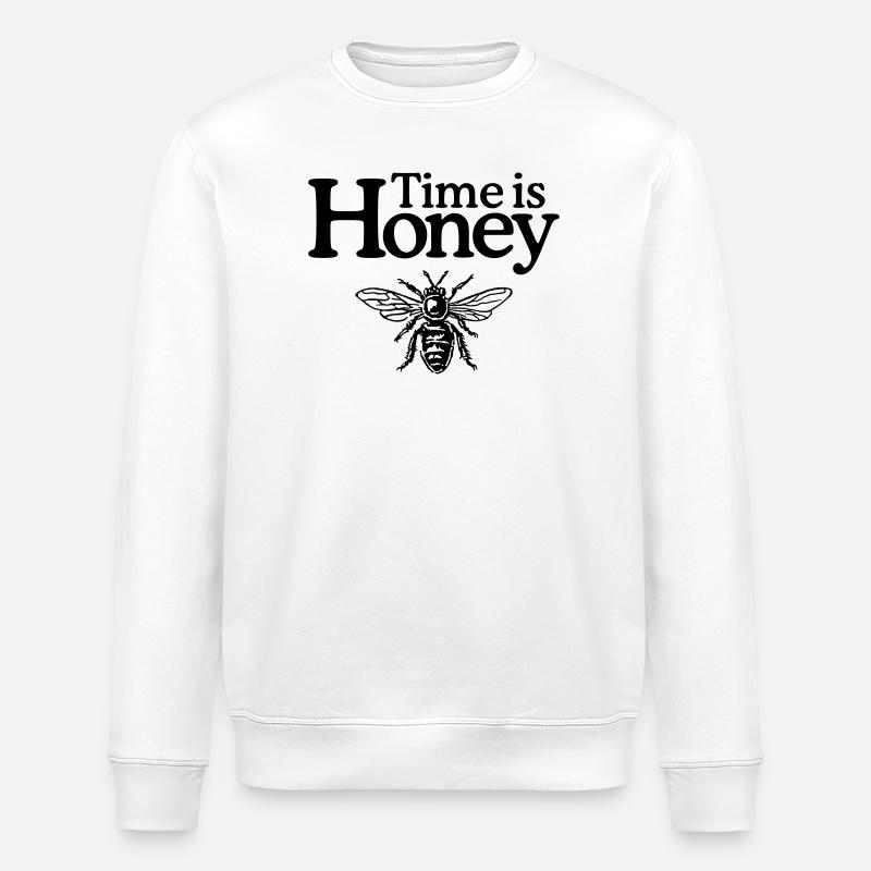 Time is Honey - Stanley/Stella Unisex Bio-Sweatshirt ROLLER - Weiß