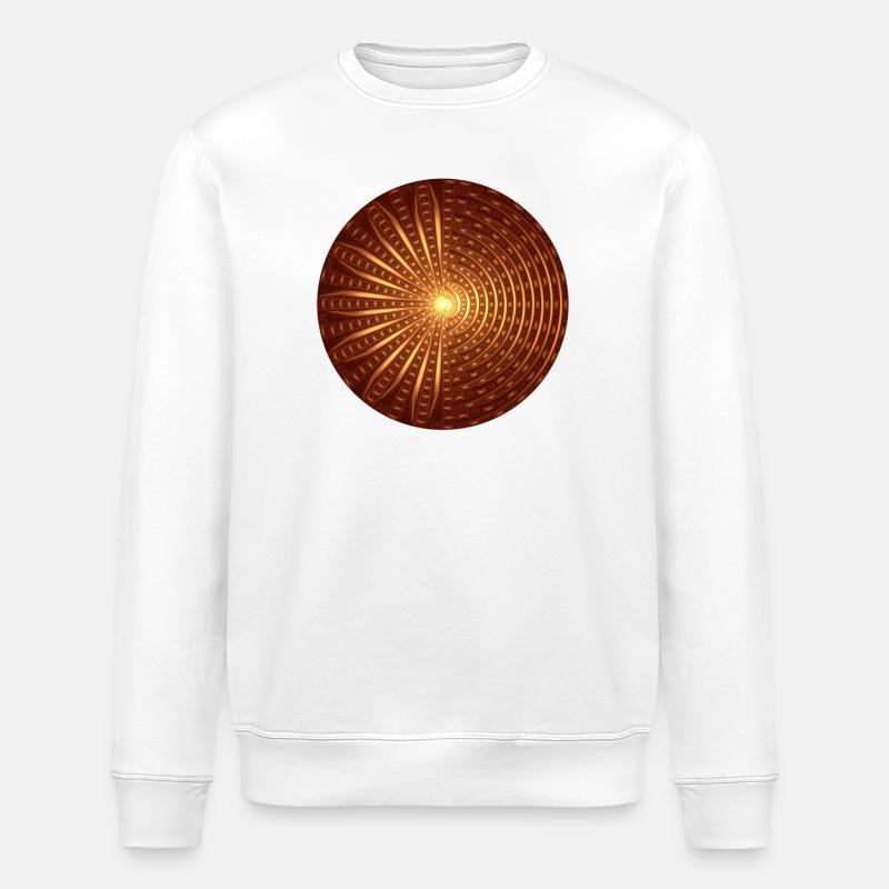 Mandala der Erdung Shirt - Stanley/Stella Unisex Bio-Sweatshirt ROLLER - Weiß