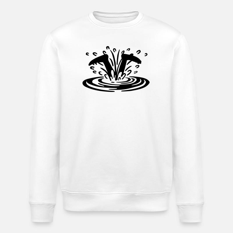 Plongeur - Sweat bio ROLLER Stanley/Stella Unisexe - blanc