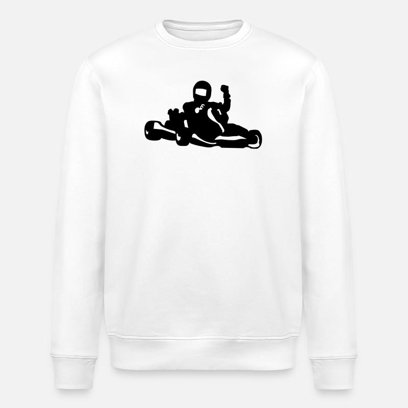 Karting - Stanley/Stella ROLLER Unisex Organic Sweatshirt - white