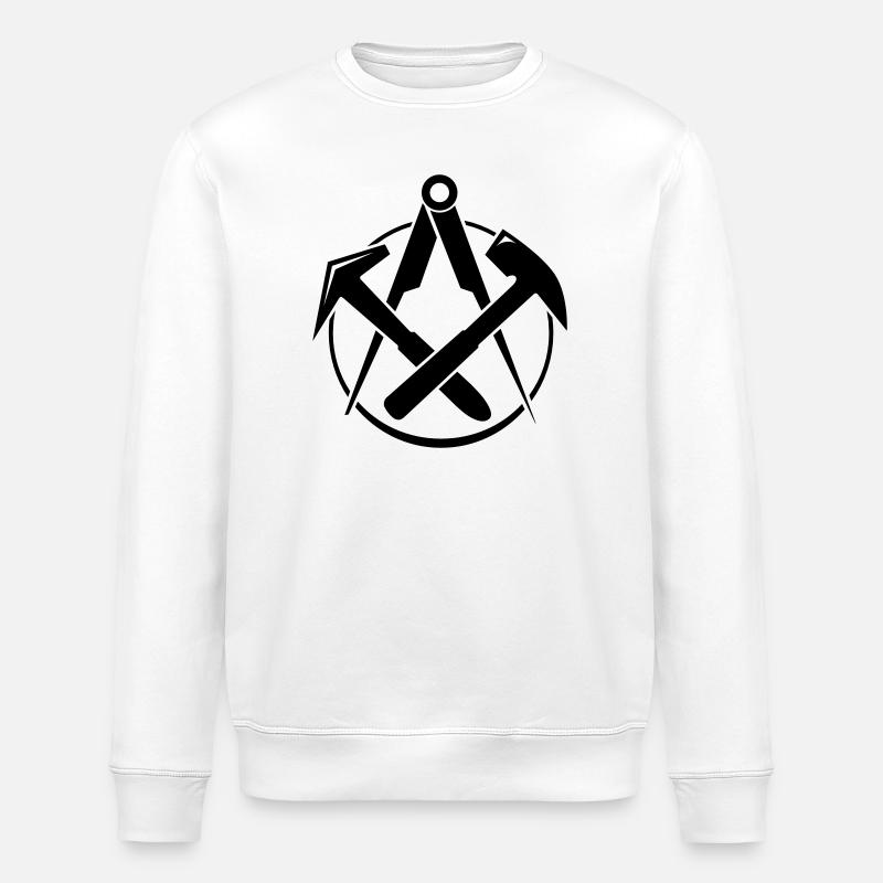 Dachdecker Zunft - Stanley/Stella Unisex Bio-Sweatshirt ROLLER - Weiß