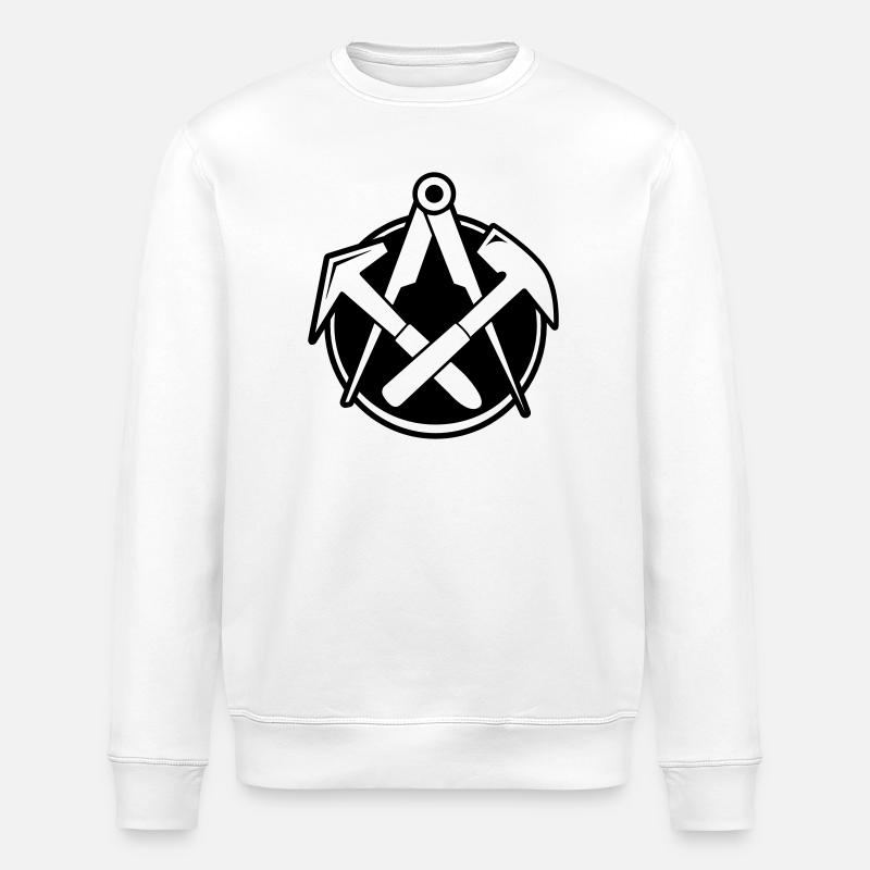Couvreur Logo - Sweat bio ROLLER Stanley/Stella Unisexe - blanc