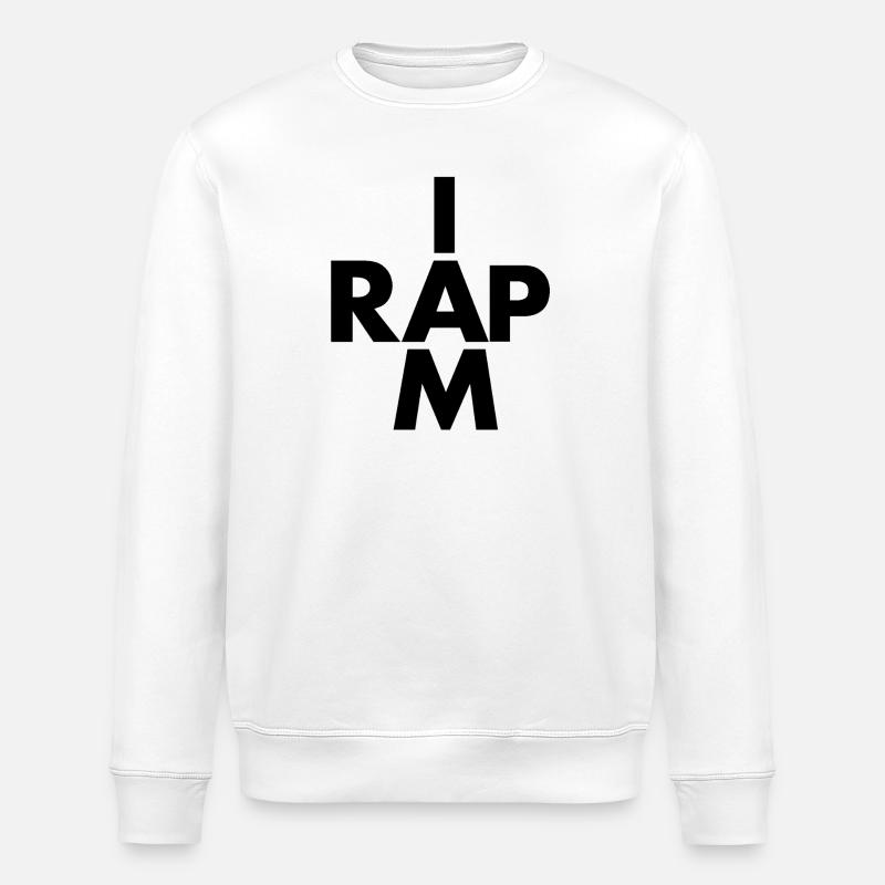 Rap hip hop - Sweat bio ROLLER Stanley/Stella Unisexe - blanc