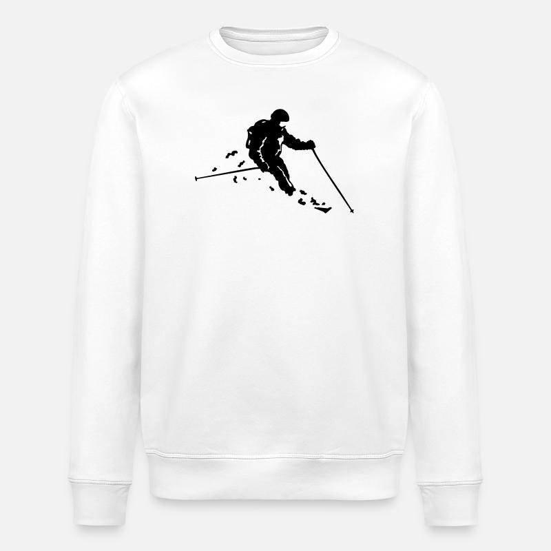Ski freerider - Stanley/Stella Unisex Bio-Sweatshirt ROLLER - Weiß