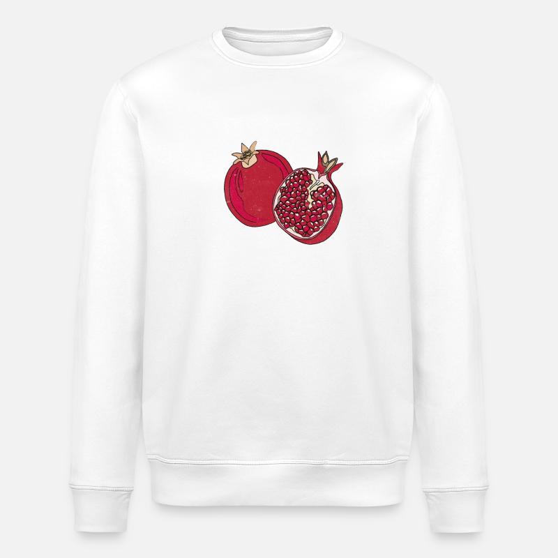 Grapefruit Summer Fruit Delicious Fun Gift - Stanley/Stella ROLLER Unisex Organic Sweatshirt - white