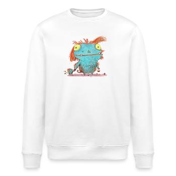 Monster Mamma - Stanley/Stella Unisex Bio-Sweatshirt ROLLER - Weiß - Vorne - Nik (191cm)