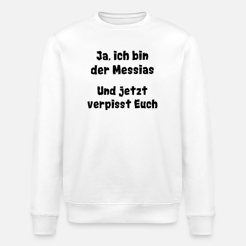 Messiah - Stanley/Stella ROLLER Unisex Organic Sweatshirt - white