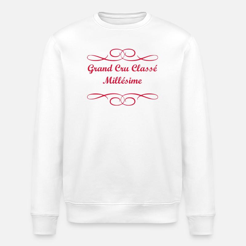 Grand Cru-Weinlese - Stanley/Stella Unisex Bio-Sweatshirt ROLLER - Weiß