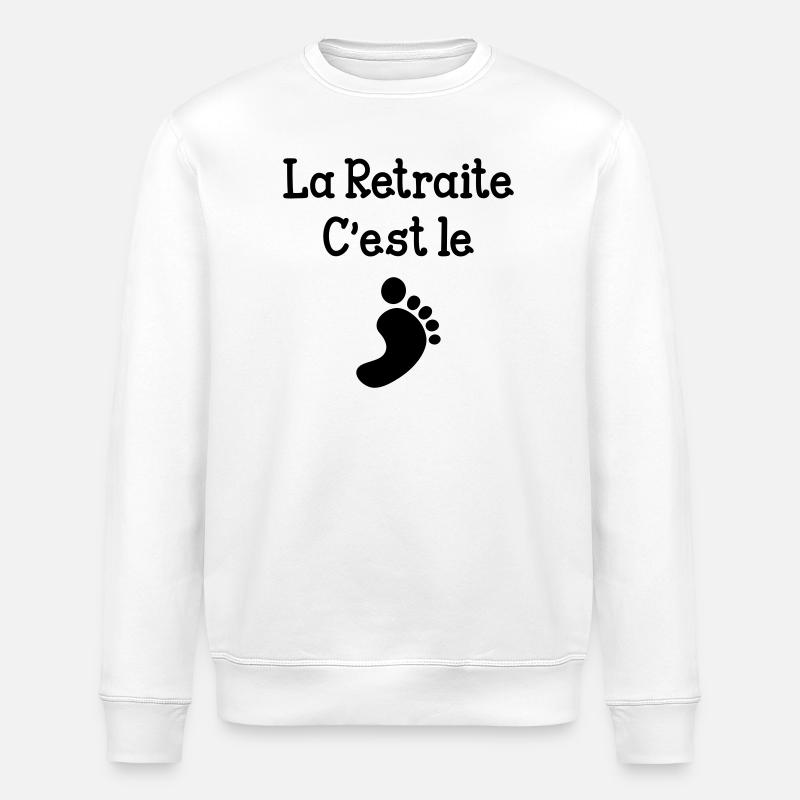 Retirement is great! - Stanley/Stella ROLLER Unisex Organic Sweatshirt - white