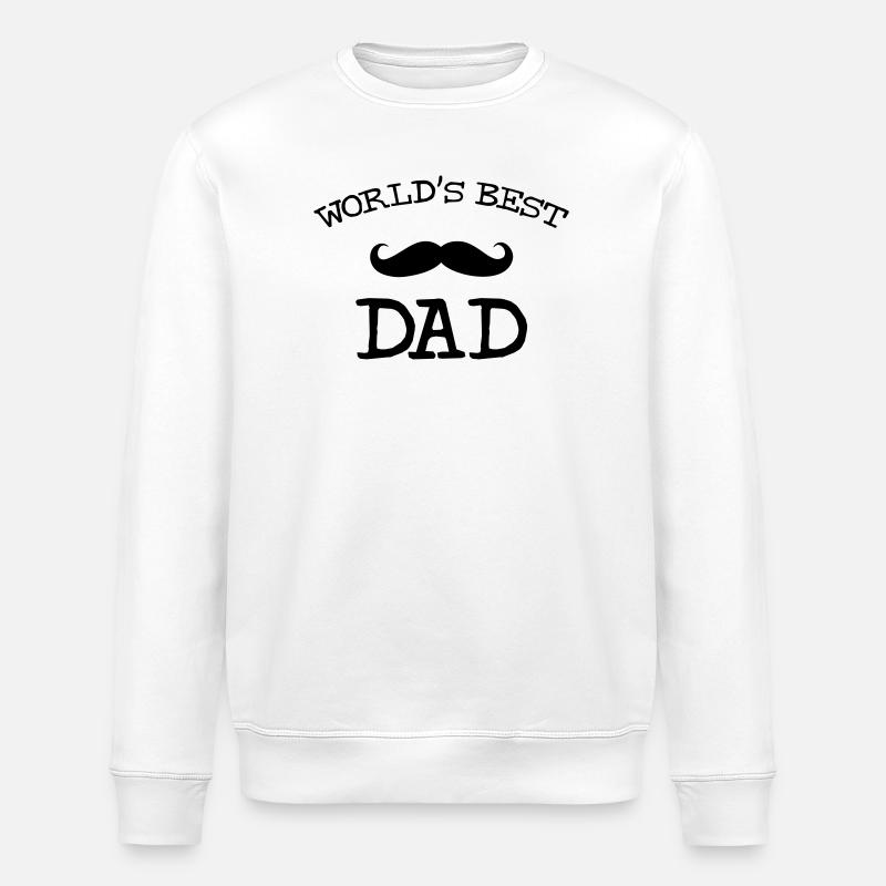 World's Best Dad - Stanley/Stella Unisex Bio-Sweatshirt ROLLER - Weiß