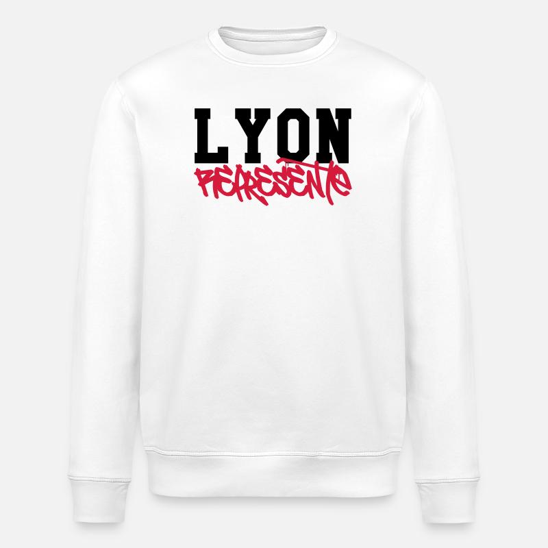 Represents Lyon - Stanley/Stella ROLLER Unisex Organic Sweatshirt - white