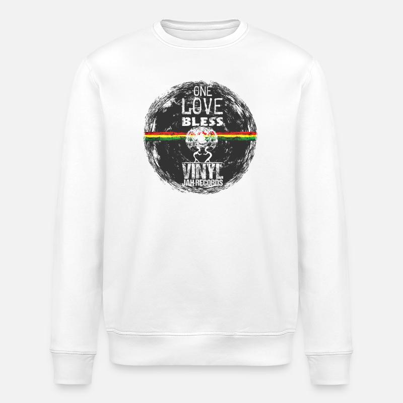 One Love Reggae - Stanley/Stella Unisex Bio-Sweatshirt ROLLER - Weiß