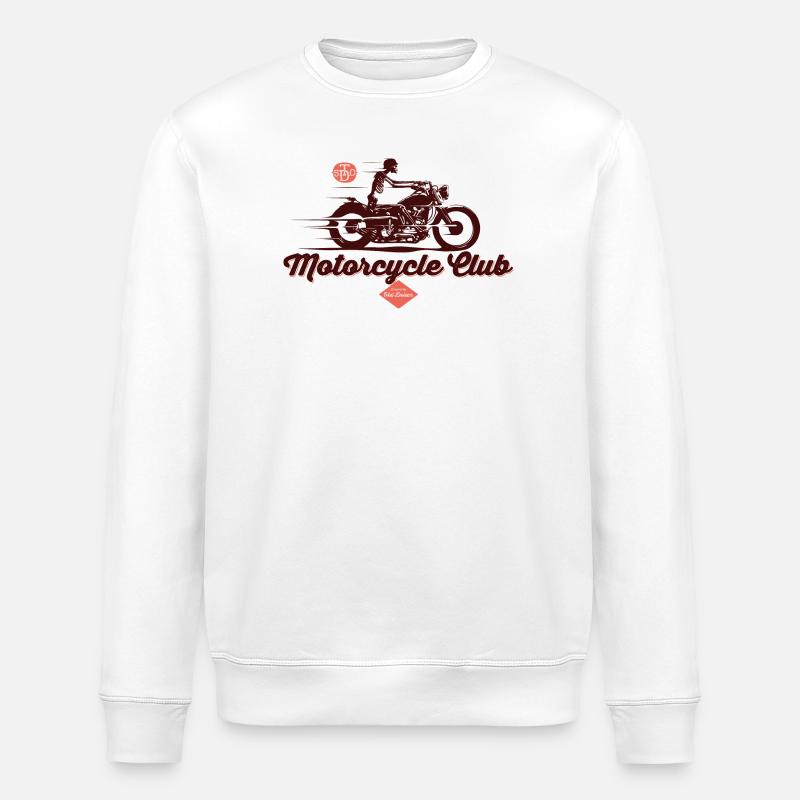 motorcycle club - Stanley/Stella Unisex Bio-Sweatshirt ROLLER - Weiß