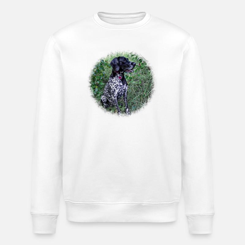 Jagdhund Deutsch Kurzhaar - Stanley/Stella Unisex Bio-Sweatshirt ROLLER - Weiß