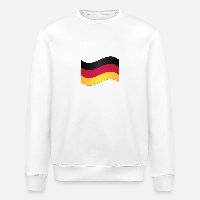 Drapeau allemand - Sweat bio ROLLER Stanley/Stella Unisexe - blanc
