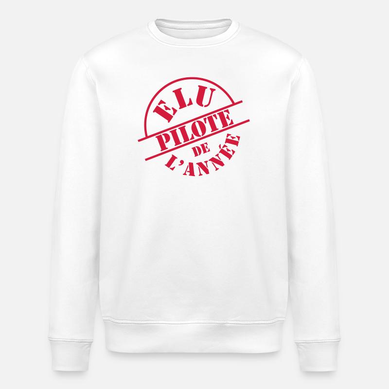 Pilote de l'année - Sweat bio ROLLER Stanley/Stella Unisexe - blanc