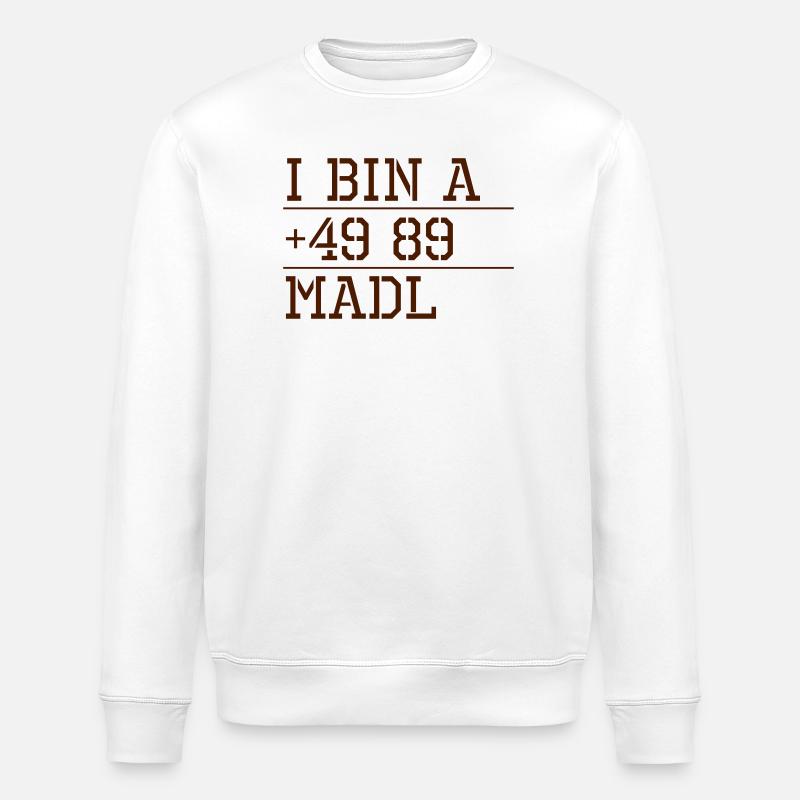 Code de Munich Madl - Sweat bio ROLLER Stanley/Stella Unisexe - blanc