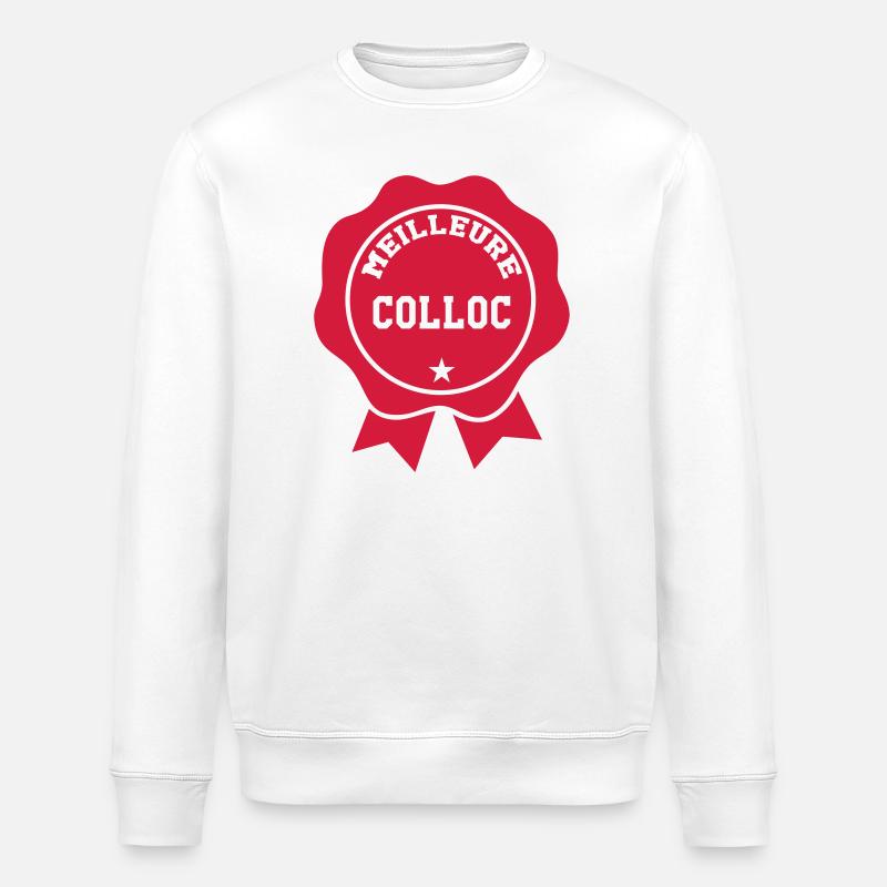 Beste Colloc - Stanley/Stella Unisex Bio-Sweatshirt ROLLER - Weiß