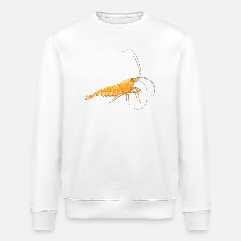 Orange Sakura - Stanley/Stella ROLLER Unisex Organic Sweatshirt - white