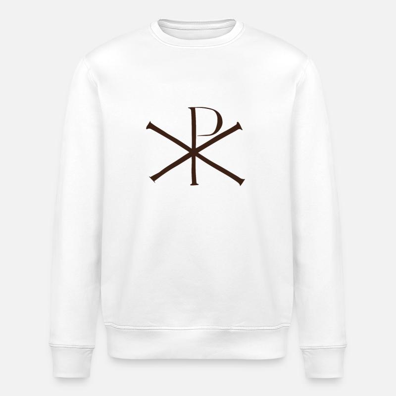 Christus-Monogramm XP - Stanley/Stella Unisex Bio-Sweatshirt ROLLER - Weiß