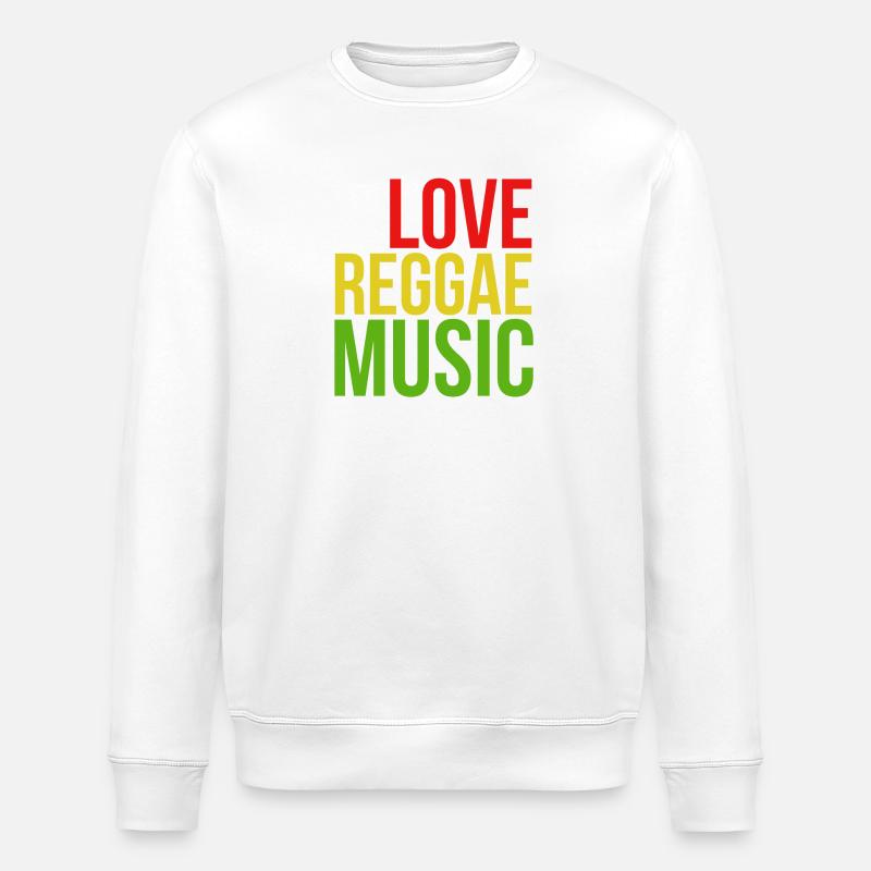 One Love Conception musicale Reggae - Sweat bio ROLLER Stanley/Stella Unisexe - blanc