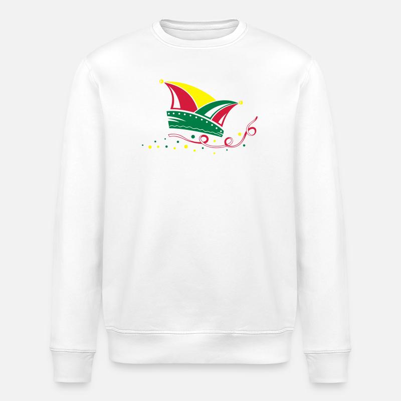 Carnaval de Fool’s Cap Carnaval - Sweat bio ROLLER Stanley/Stella Unisexe - blanc