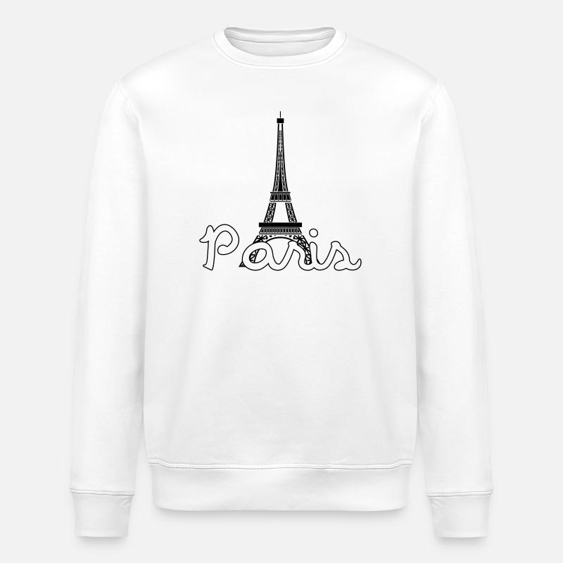 Paris - Stanley/Stella Unisex Bio-Sweatshirt ROLLER - Weiß