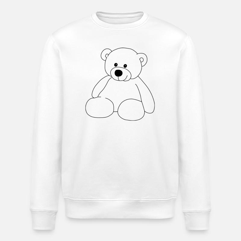Teddy - Stanley/Stella ROLLER Unisex Organic Sweatshirt - white