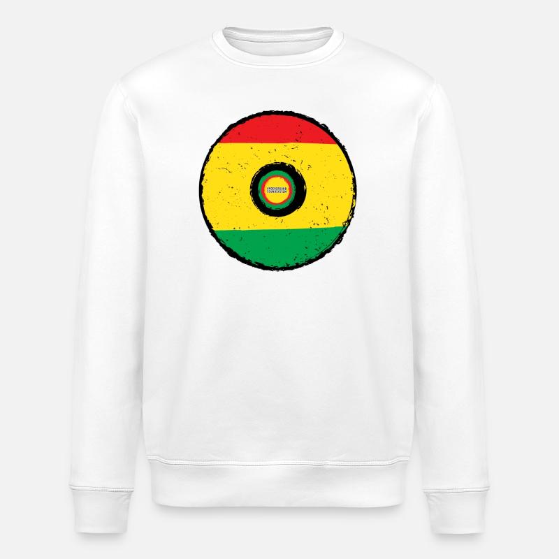 Underground Soundsystem Disc - Stanley/Stella ROLLER Unisex Organic Sweatshirt - white