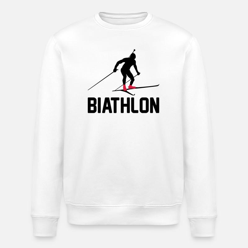 Biathlon - Stanley/Stella Unisex Bio-Sweatshirt ROLLER - Weiß
