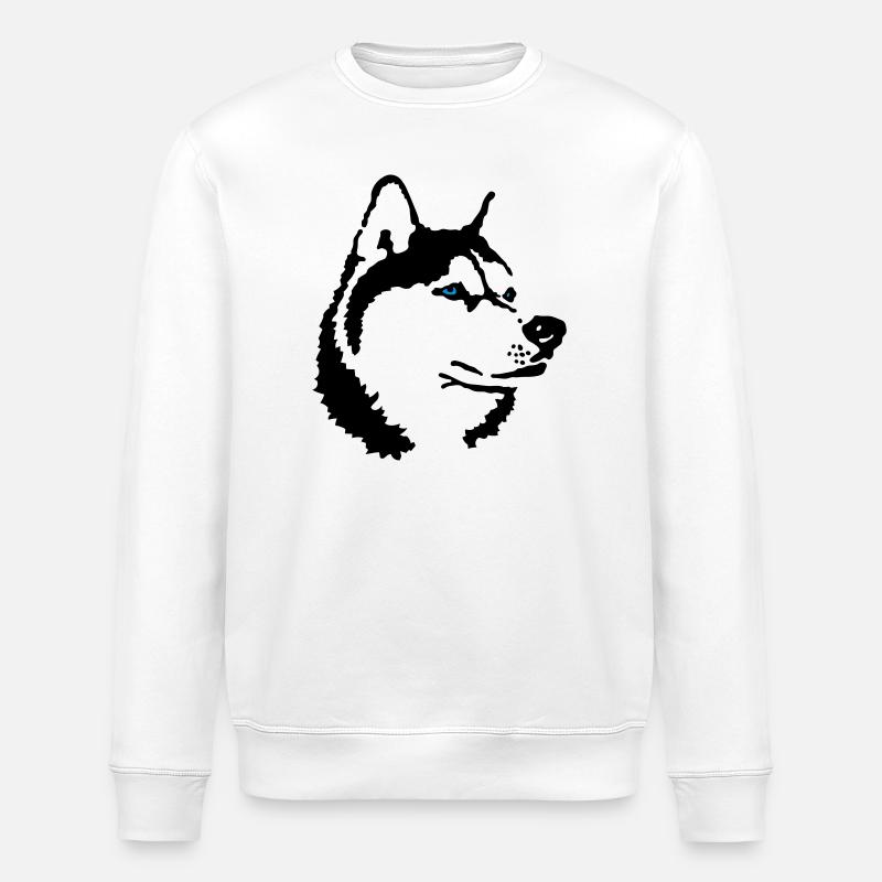 Husky - Stanley/Stella Unisex Bio-Sweatshirt ROLLER - Weiß