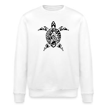maori turtle - Stanley/Stella ROLLER Unisex Organic Sweatshirt - white - Front - Nik (191cm)