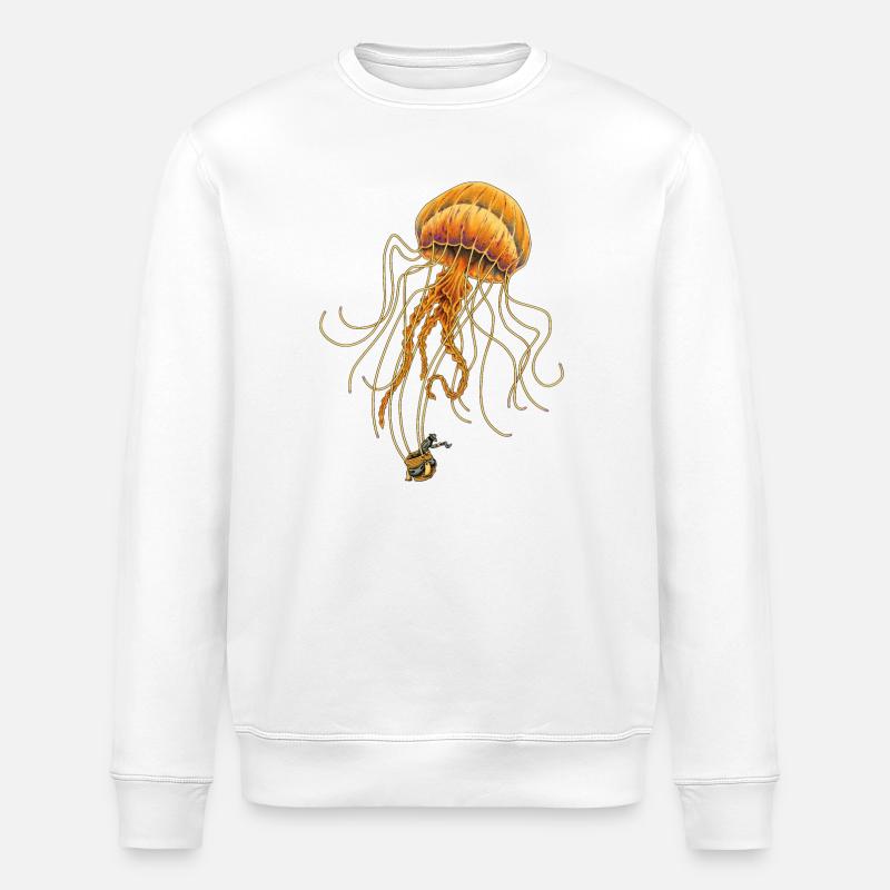 Jellyballoon - Stanley/Stella Unisex Bio-Sweatshirt ROLLER - Weiß