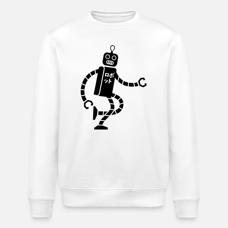 robot - Stanley/Stella Unisex Bio-Sweatshirt ROLLER - Weiß