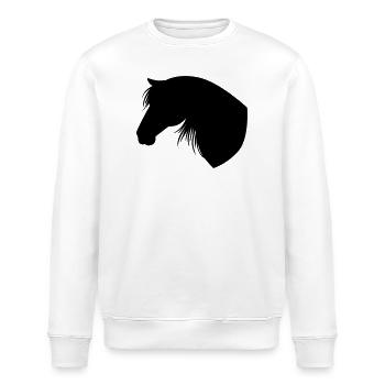 Horse - Stanley/Stella Unisex Bio-Sweatshirt ROLLER - Weiß - Vorne - Nik (191cm)