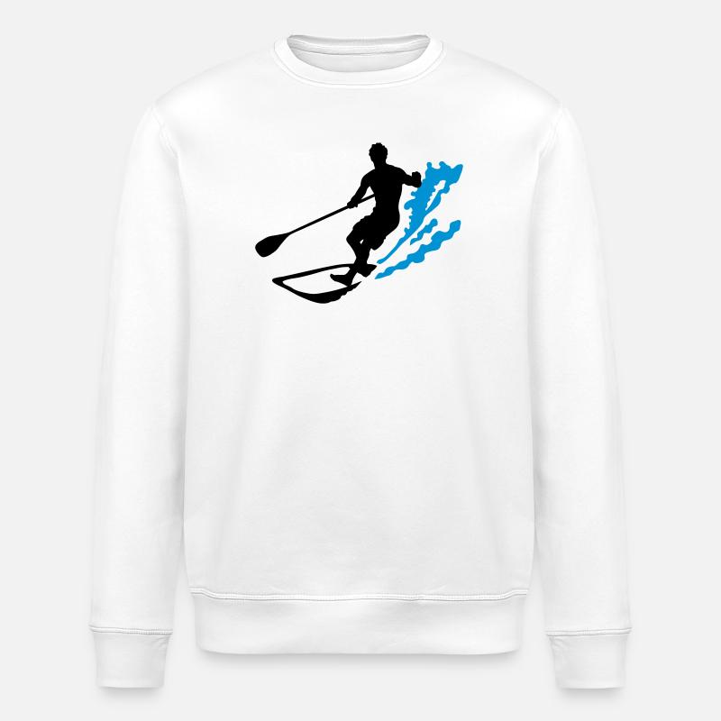 stand up paddling - Stanley/Stella Unisex Bio-Sweatshirt ROLLER - Weiß
