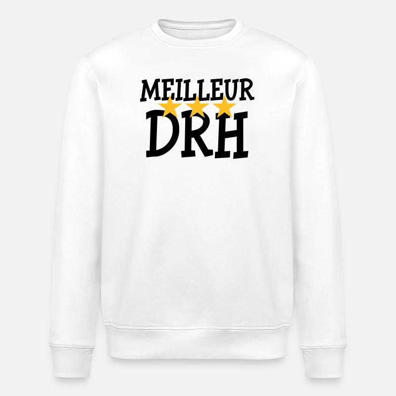 Meilleur DRH - Sweat bio ROLLER Stanley/Stella Unisexe - blanc