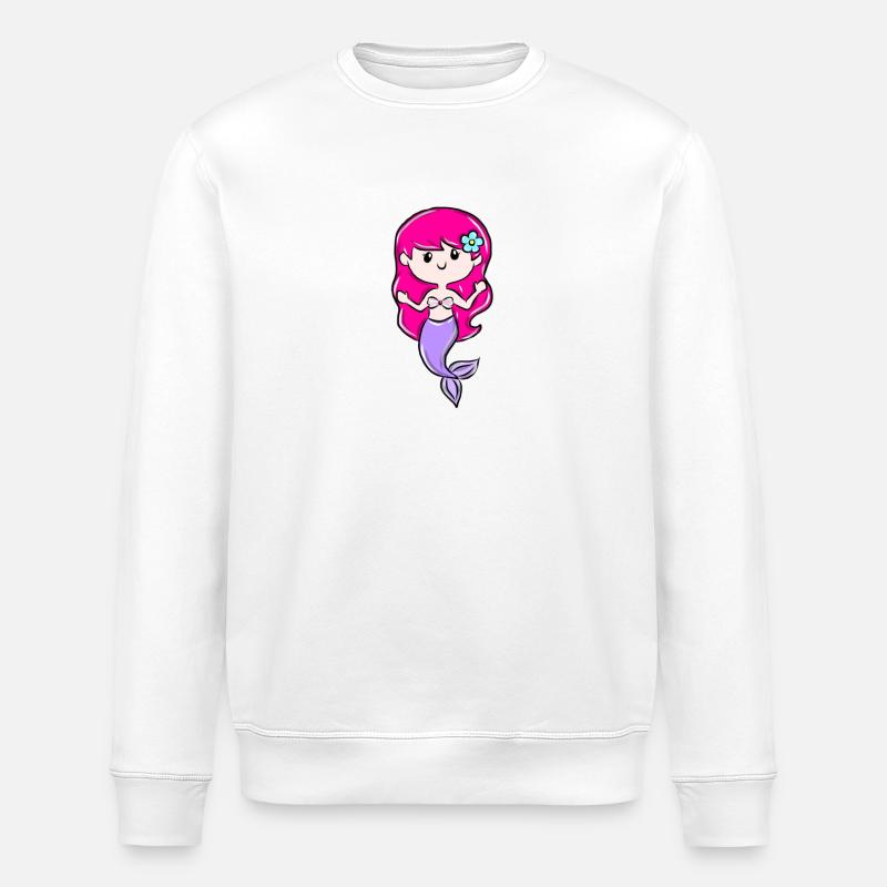 sirène - Sweat bio ROLLER Stanley/Stella Unisexe - blanc