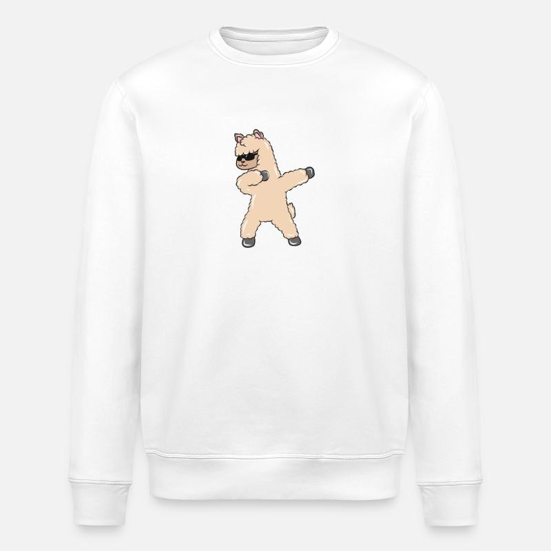 Lama Sonnenbrille - Stanley/Stella Unisex Bio-Sweatshirt ROLLER - Weiß