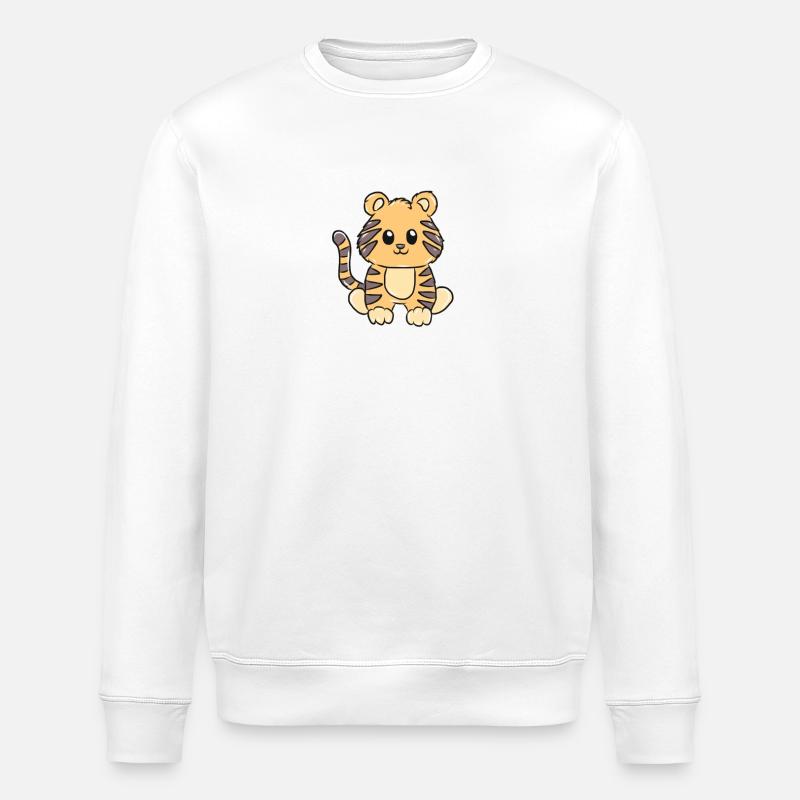 Tiger - Stanley/Stella Unisex Bio-Sweatshirt ROLLER - Weiß
