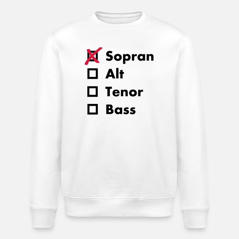 Sopran - Stanley/Stella Unisex Bio-Sweatshirt ROLLER - Weiß